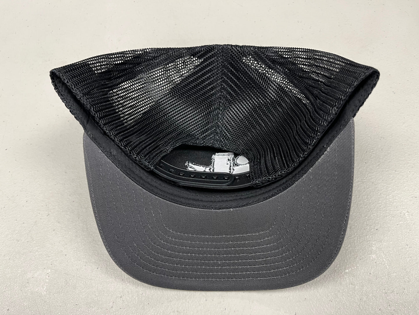 Grey and Black Ink Hat