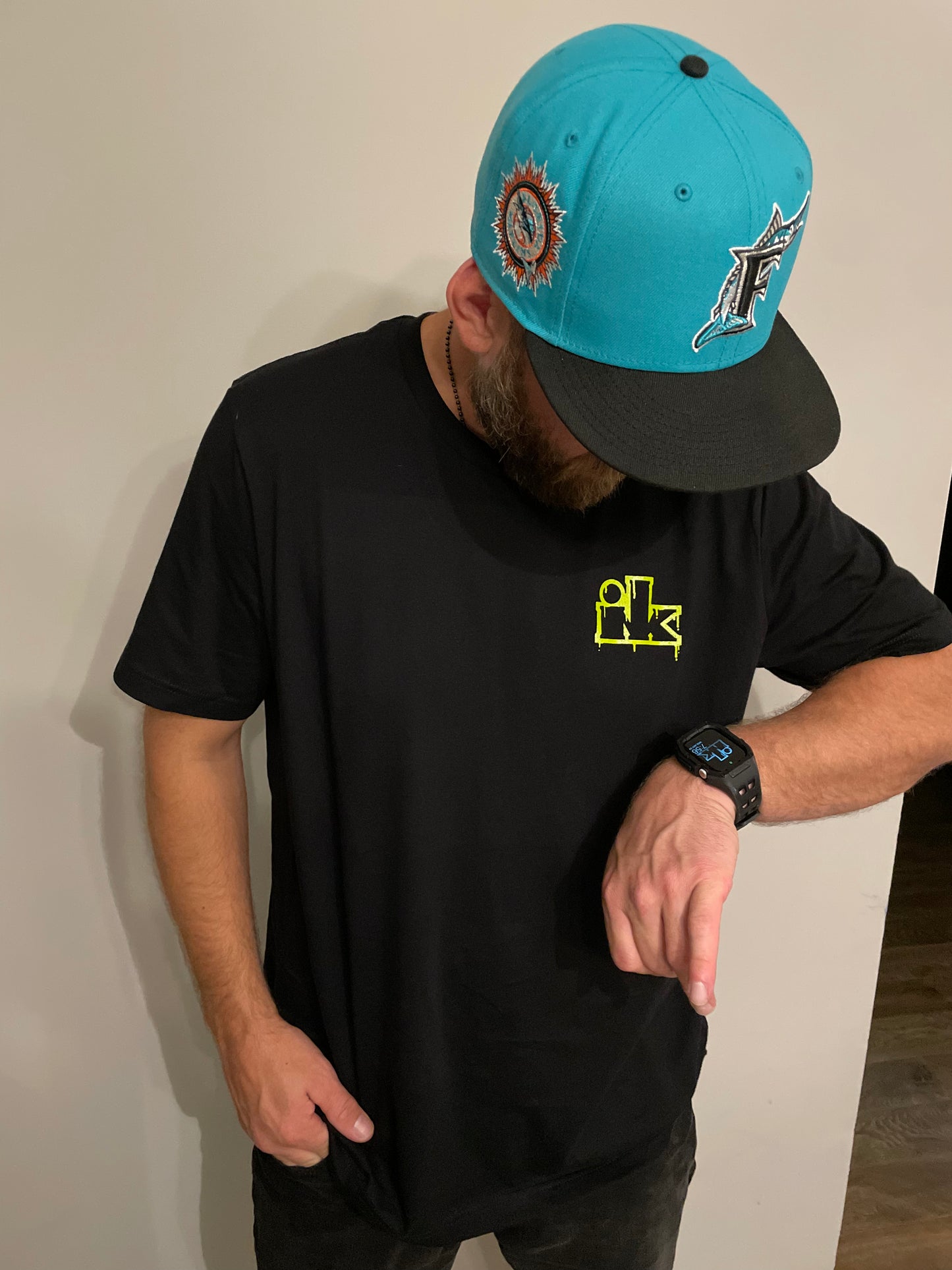 Ink Unisex Blank and Neon Green T-shirt