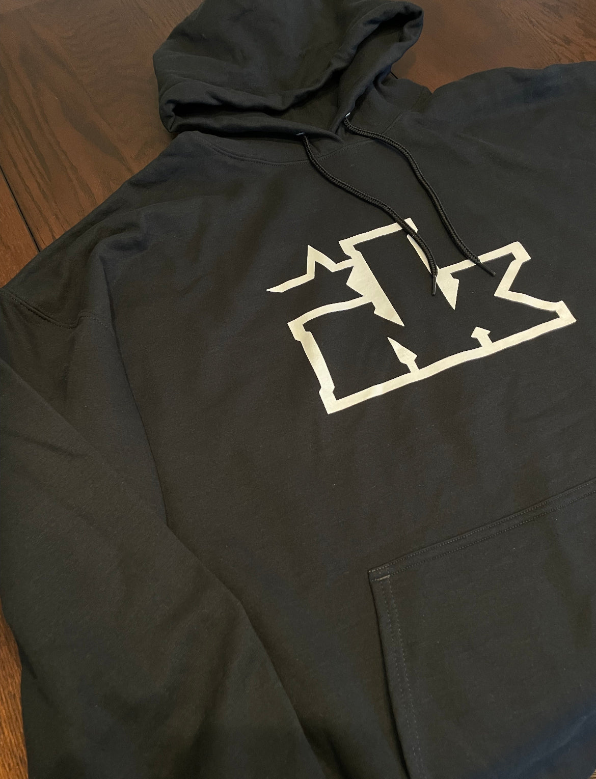 Black and White Ink Hoodie