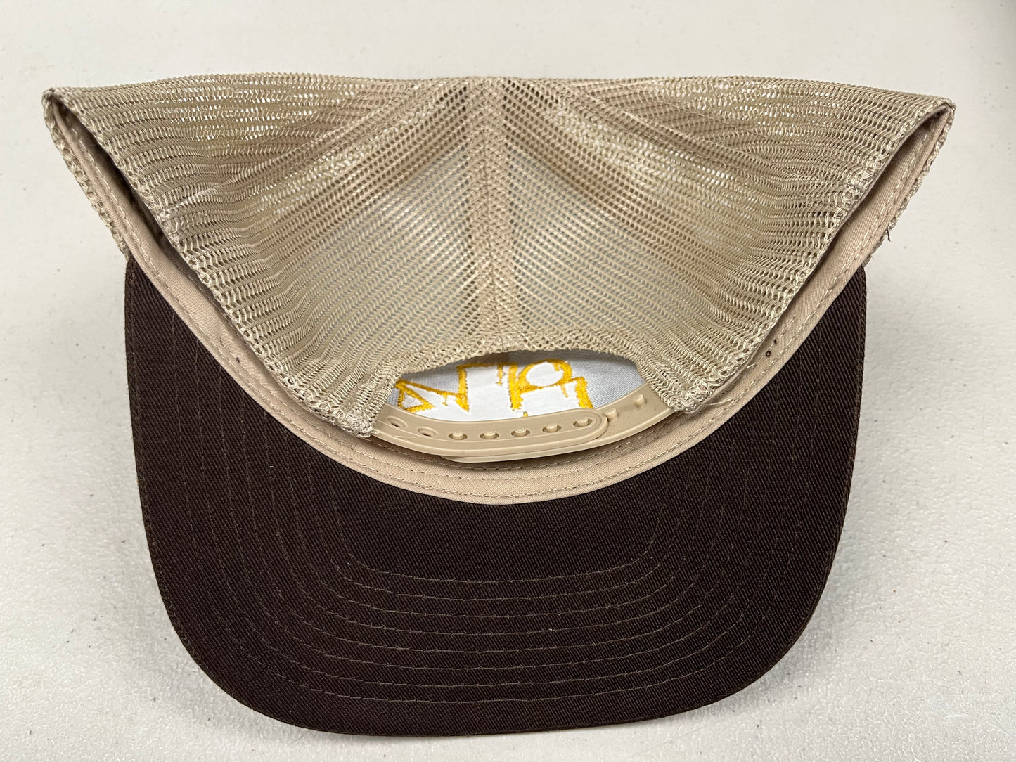 Brown and Khaki Ink Hat